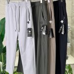 Descente Long Pants Red Cooling Fibers Quick-Drying Running Summer