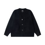 Stussy Long-Sleeved Shirts Black Streetwear