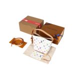 Louis Vuitton Shoulder Bag Red Cowhide Playful Style