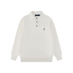 Ralph Lauren Long-Sleeved Shirts Red Cotton Pure Xinjiang Embroidery