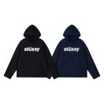 Stussy Hoodie Red Cotton Streetwear