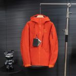 Archaeopteryx Rain Jacket White Gore-Tex Nylon Relaxed Fit Embroidery
