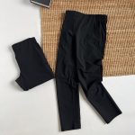 Descente Long Pants Red Woven Fabric Autumn