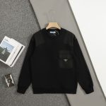 Prada Hoodie Ash Cotton Pure Patch