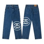 Stussy Trousers Blue Denim