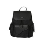 Dior Wallet Black Cotton Mesh Winter