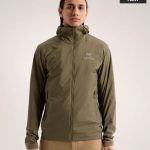 Toms Coat Green Cotton Nylon Fleece Lace Adjustable Drawstring Autumn Winter Late Early Patch
