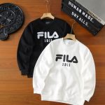 Fila Long-Sleeved Black Cotton Autumn Winter