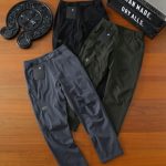 Archaeopteryx Casual Trousers Green Quick-Drying Fabric Sports Autumn Winter Embroidery