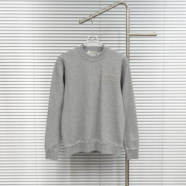 Miu Miu Cotton Long-Sleeved Sweatshirt