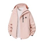 Adidas Jacket Red Woven Fabric Autumn