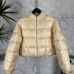 Miu Long-Sleeved Jackets Red Down Nylon