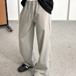 Margiela Sweatpants Red Woven Fabric Autumn