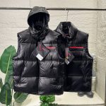 Prada Outerwear Black Duck Down Sheepskin