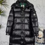 Moncler Jacket Red Goose Down Nylon Winter Patch