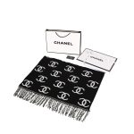 Chanel Scarf Red Fabric