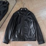 Ralph Lauren Long-Sleeved Shirt Black Microfiber Leather Autumn Winter