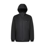 Prada Down Jacket White Duck Nylon Fabric Quick-Drying