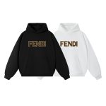 Fendi Hoodie Black Autumn Winter