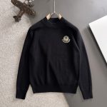 Monk Sweater Red Wool Blend Exquisite Workmanship Winter