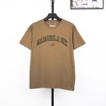 Margiela Short Sleeves Red Cotton Pure Combed Plain Weave Smooth To The Touch Screen Printing