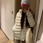 Lululemon Outerwear Red Goose Down Water-Repellent Fabric Autumn Winter And Quilted Pattern Patch